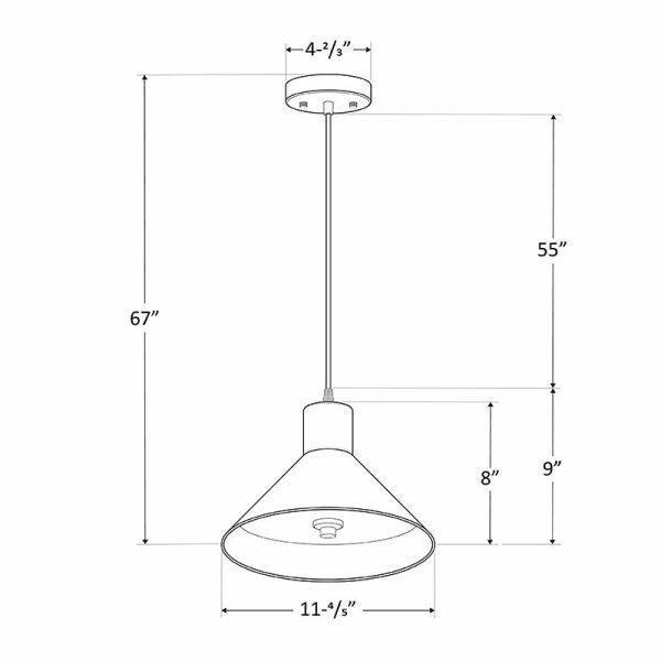 Pontrade | Westgate LED Vintage Pendant Lights, CCT Selectable, Black or White