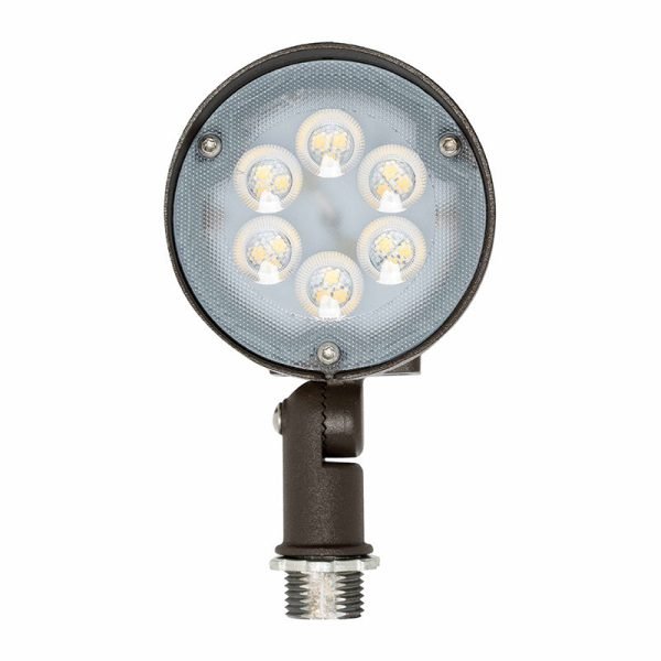 Pontrade | LED Bullet Flood Light, 15 Watt, 1900 Lumens, 3000K or 5000K, Knuckle Mount, 120-277V