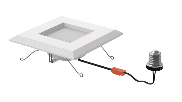 Pontrade | 6 Inch LED RGB+W Smart Square Retrofit Downlight, 12W, CCT Selectable, 120V