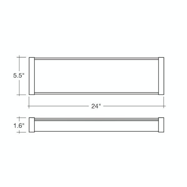 Pontrade | 2FT Frosted LED Wrap Light, 2760 Lumen Max, Wattage and CCT Selectable, 120-277V