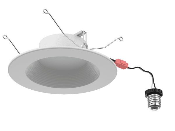 Pontrade | 6 Inch LED RGB+W Smart Round Downlight Retrofit, 12W, CCT Selectable, 120V