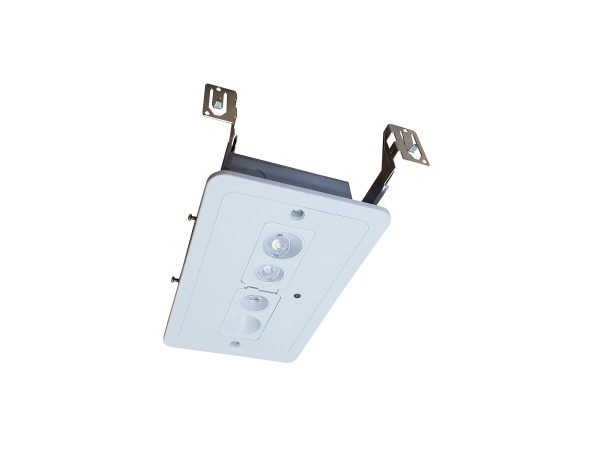 Pontrade | LED Recessed Emergency Light, 120-277V, Black or White Finish