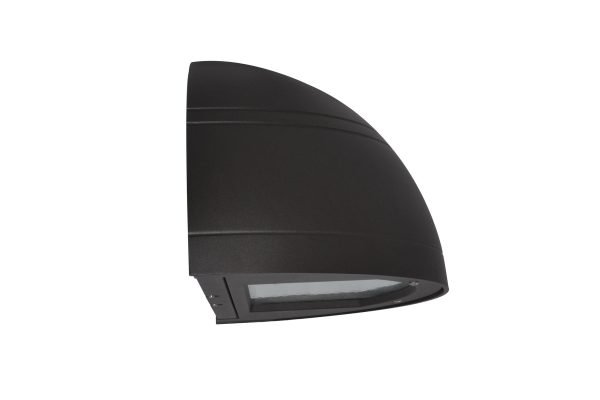 Pontrade | Premium Quarter Sphere Wall Pack, Wattage Tunable, 5000K, Dark Bronze Housing, 0-10V Dimmable, 120-277V
