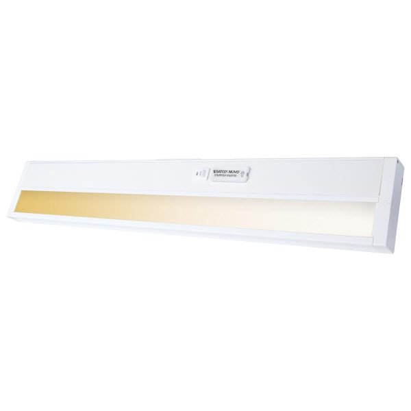 Pontrade | 22 Inch LED Under Cabinet Light, SMART Starfish, RGB and Tunable White, White Finish