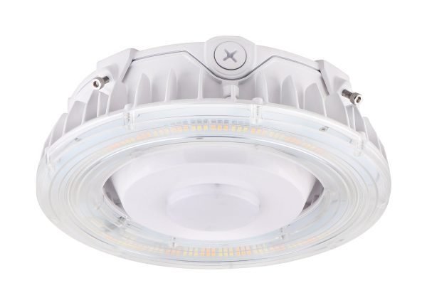Pontrade | LED Canopy Light, 100 Watt, 11900-13900 Lumens, 120-277V, CCT Selectable, 3000K/4000K/5000K, White or Bronze Finish