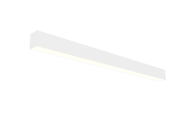 Pontrade | 6 FT LED Direct/Indirect Suspended Linear Fixture G2, 7000 Lumen Max, Wattage and CCT Selectable, 120-277V, Black or White Finish