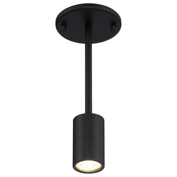 Pontrade | 1 Light LED Wall Or Ceiling Spotlight, 6W, 120V, Matte Black Finish, Cafe Dual Mount Collection
