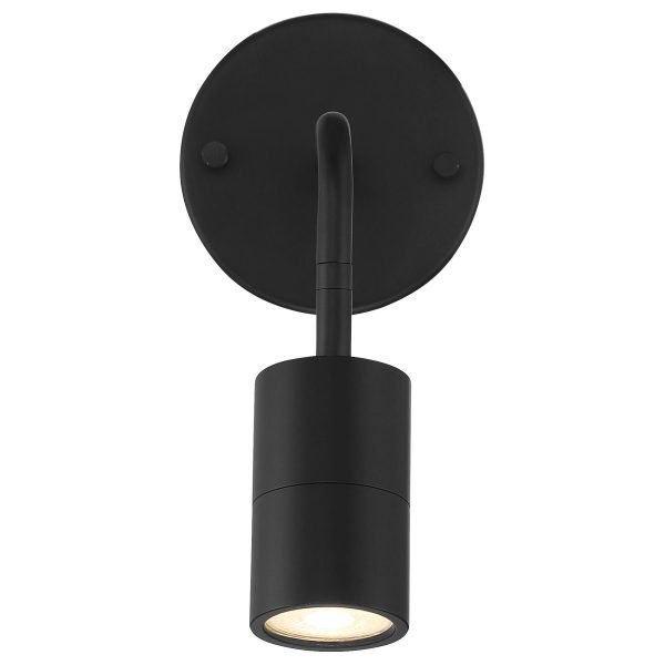 Pontrade | 1 Light LED Wall Or Ceiling Spotlight, 6W, 120V, Matte Black Finish, Cafe Dual Mount Collection