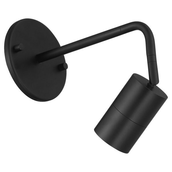 Pontrade | 1 Light LED Wall Or Ceiling Spotlight, 6W, 120V, Matte Black Finish, Cafe Dual Mount Collection