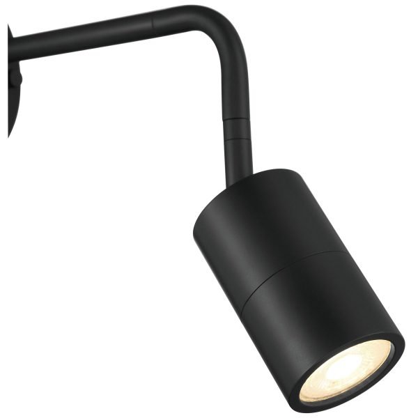 Pontrade | 1 Light LED Wall Or Ceiling Spotlight, 6W, 120V, Matte Black Finish, Cafe Dual Mount Collection