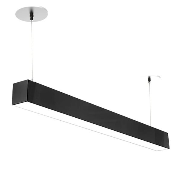 Pontrade | 8 FT LED Linear Fixture, 9600 Lumen Max, 80W, CCT Selectable, 120-277V, Black, White or Silver Finish
