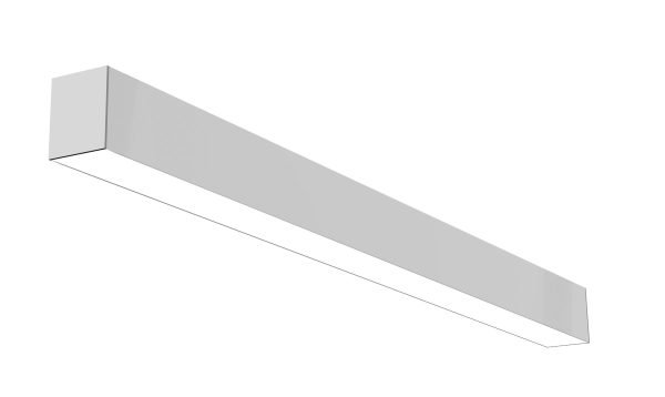 Pontrade | 8 FT LED Direct/Indirect Suspended Linear Fixture, 13800 Lumens, Wattage and CCT Selectable, 120-277V, Black, White or Silver Finish