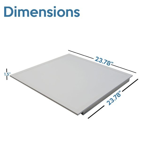 Pontrade | 2 x 2 Foot G3 Back Lit LED Flat Panel, 5000 Lumens, Selectable Wattage and CCT, Dimmable, 120-277V