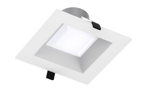 6" LED Square Commercial Downlight, 3150 Lumen Max, Wattage & CCT Selectable, 120-277V