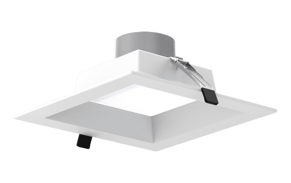 8" LED Square Commercial Downlight, 3675 Lumen Max, Wattage & CCT Selectable, 120-277V