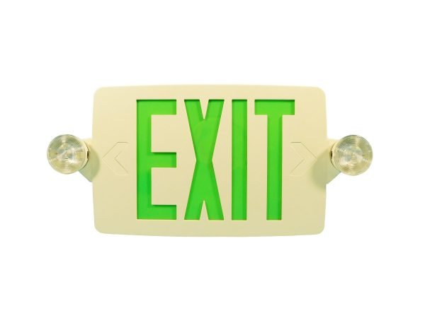 Pontrade | Thin LED Exit/Emergency Thermoplastic Combo, Red or Green