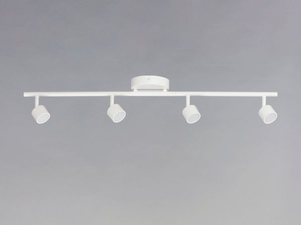 Pontrade | Taylor 4-Light Fixed Rail LED Track, 1,820 Lumens, 28W, 3000K CCT, 120-277V, Black, White or Satin Nickel Finish