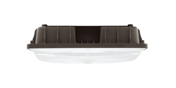 Pontrade | Square LED Canopy Light, 27W, 3800 Lumen Max, 4000K or 5000K, Dimmable, DLC 5.1 Premium, 120-277V