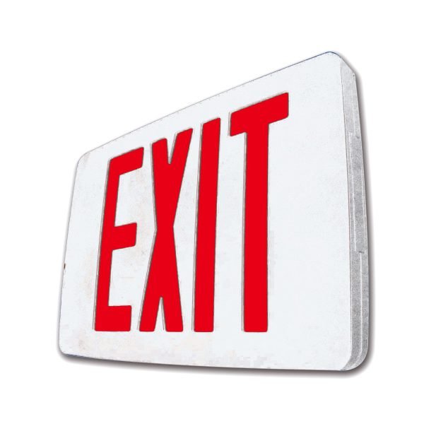 Pontrade | LED Thin Die-Cast Exit Sign with Emergency Backup