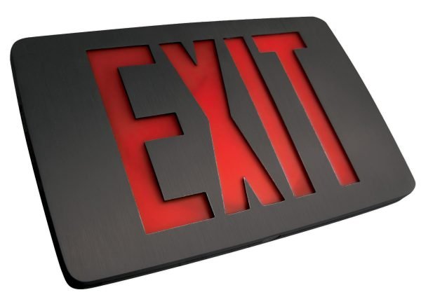 Pontrade | LED Thin Die-Cast Exit Sign with Emergency Backup