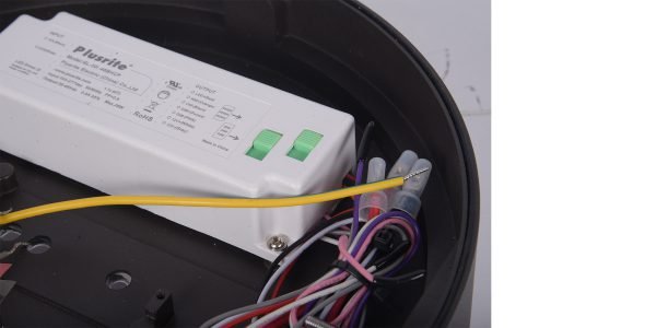 Pontrade | LED Low-Profile Round Canopy Light, 3335 Lumen Max, Wattage and CCT Selectable, 120-277V