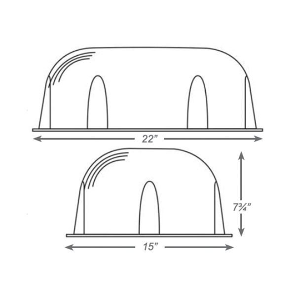 Pontrade | Vandal/Environmental Shield Guard for Exit Signs