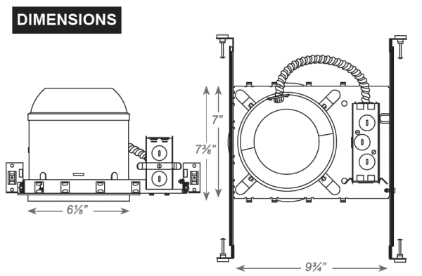 Pontrade | Recessed Emergency Downlight with Gimbal Trim, 120/277V