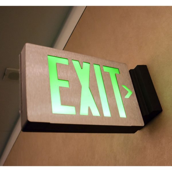Pontrade | LED Thin Die-Cast Exit Sign