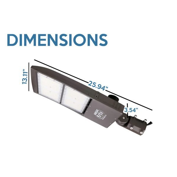 Pontrade | The Quasar G3 LED  Area/Parking Lot Light, 39,900 Lumens, 300W, 5000K, 120-277V, Bronze Finish