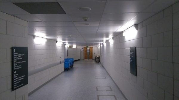 Pontrade | 4 Foot LED Stairwell / Corridor Light, 4600 Lumen Max, Wattage and CCT Selectable, 120-277V