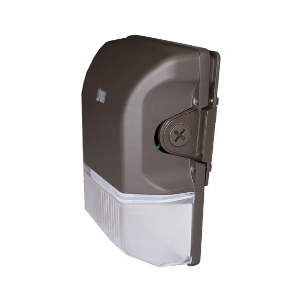 Pontrade | LED Mini Wall Pack, 20 Watt, 2840 Lumens, 120-277V, Bronze Finish, Photocell