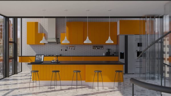 Pontrade | LED Vintage Pendant Light, 25W, 1300LM, 120V, CCT Selectable 2700K/3000K/35000K/4000K/5000K, Black or White