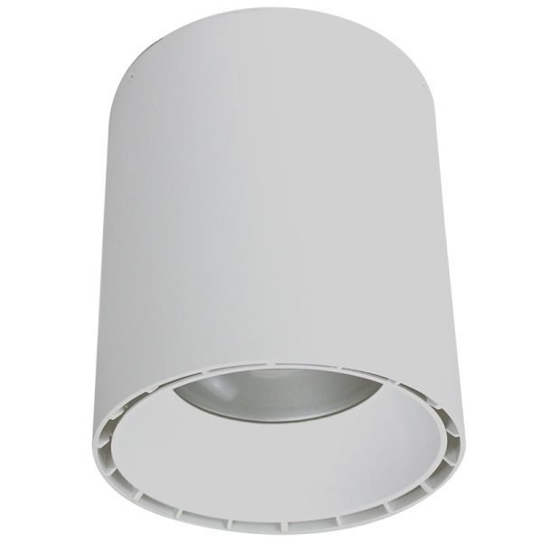 9" Ceiling Mount Cylinder Light, 6,400Lm, CCT & Wattage Selectable, 120-277V, White