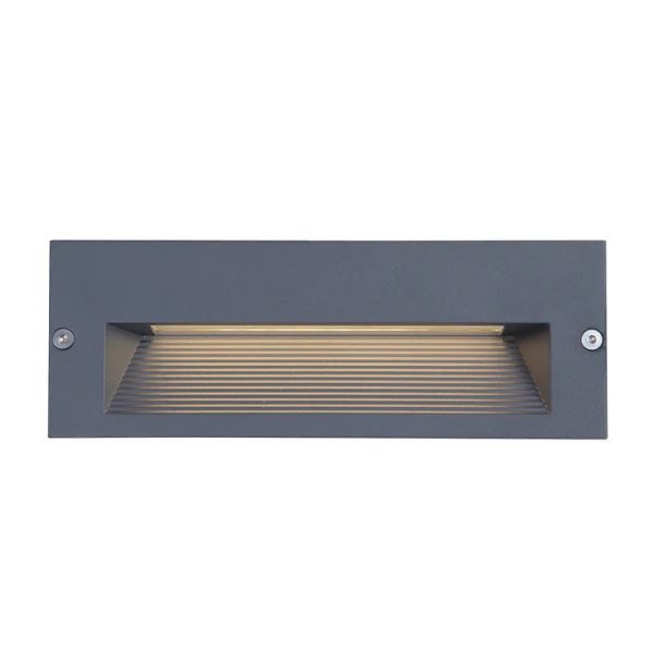 Pontrade | Commercial Large Wall/Step Lights, 465 Lumens, Wattage and CCT Selectable, 120-277V, Black or Gray