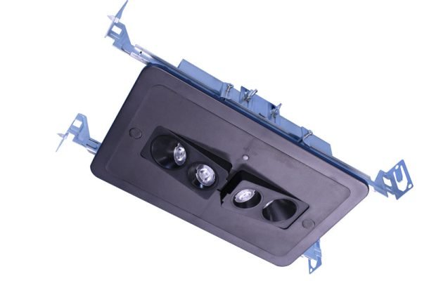 Pontrade | LED Recessed Emergency Light, 120-277V, Black or White Finish