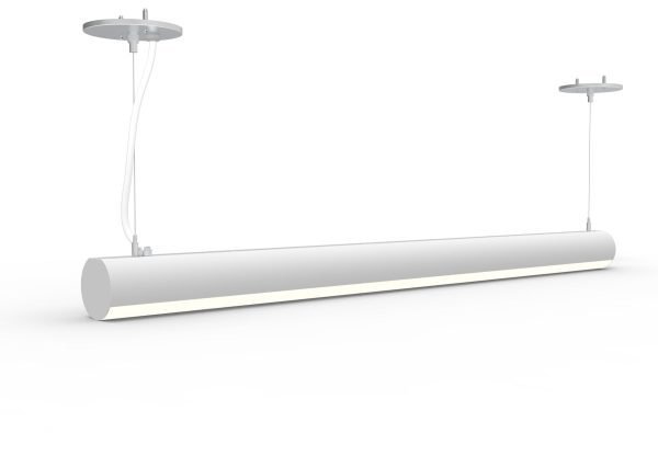 Pontrade | 8 FT LED Suspended Linear Fixture G2, 9600 Lumen Max, 80W, CCT Selectable, 120-277V, 0-10V Dimmable