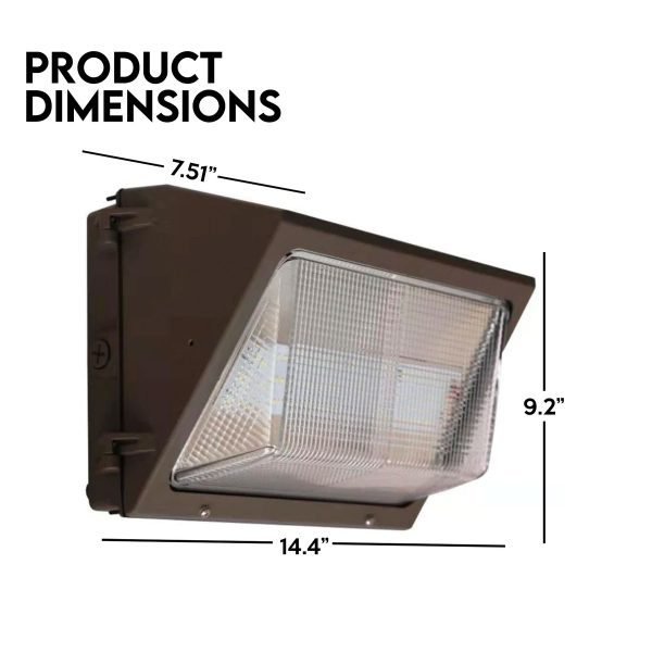 Pontrade | LED Wall Pack, G3, 90 Watt, 12600 Lumens, 120-277V, 4000K or 5000K